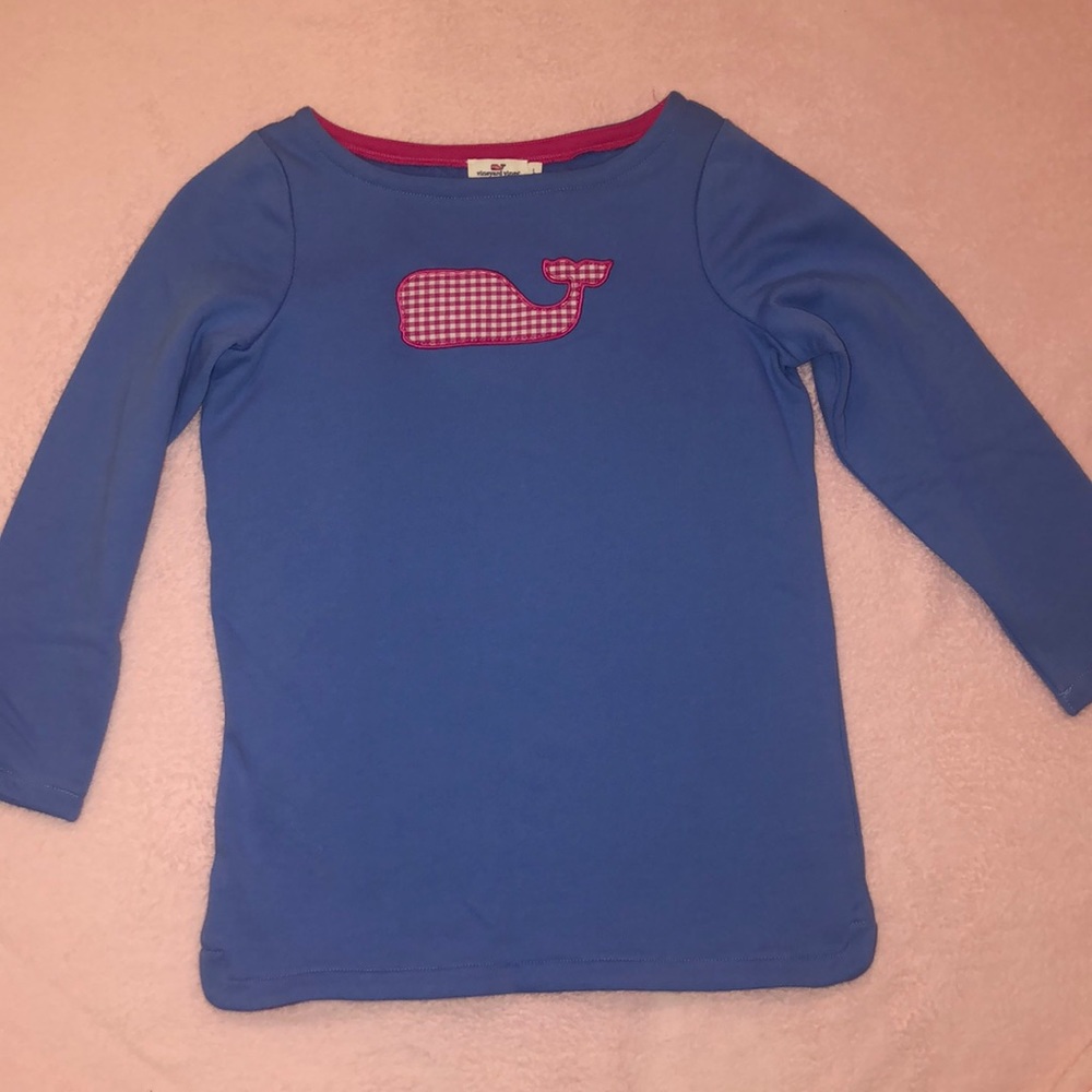 Vineyard Vines Gingham Whale Terry Tunic
